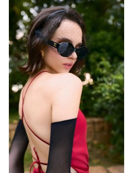 Glam Red Halter Neck Evening Gown